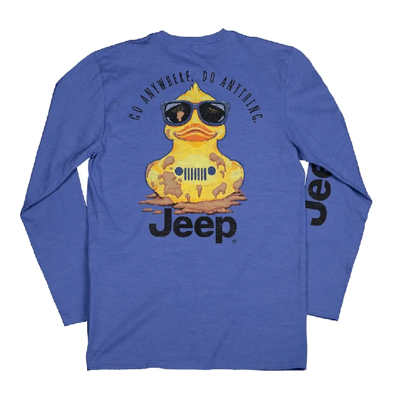 Jeep - Muddy Duck Long Sleeve Shirt Stylish Split-Hem Short Shirt