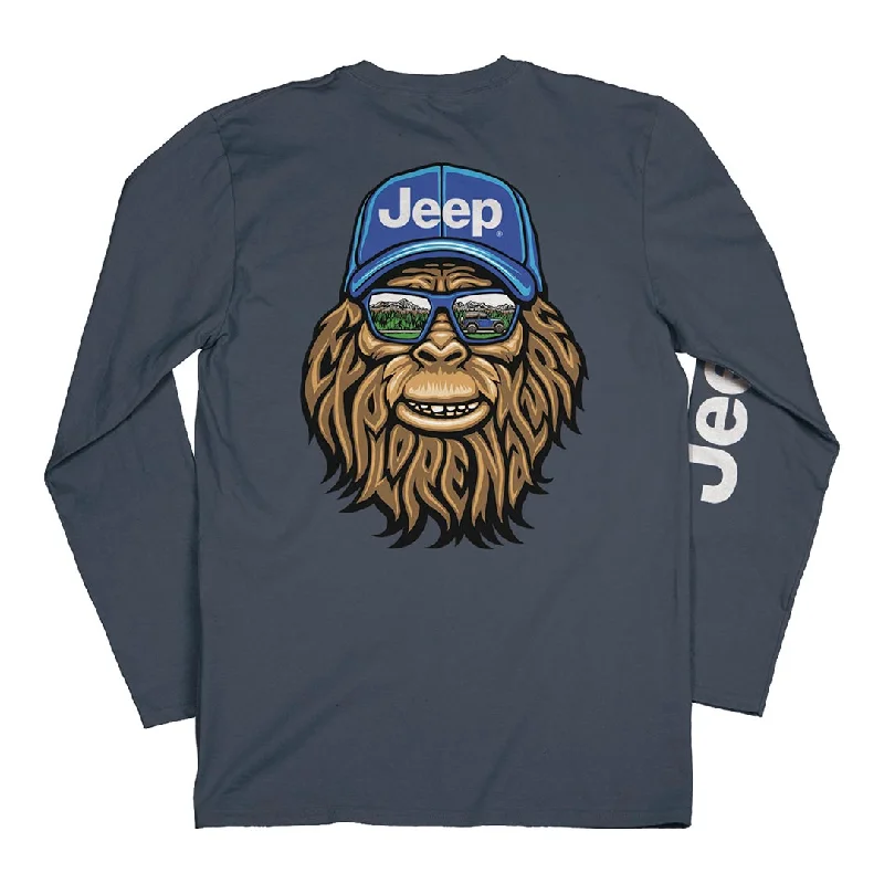 Jeep - Nature Squatch Long Sleeve Shirt Casual Plain Short Shirt