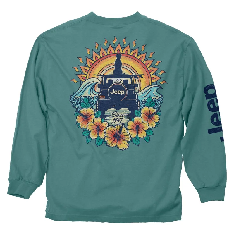 Jeep - Sun Dog Long Sleeve Shirt Elegant Button-Down Short Shirt