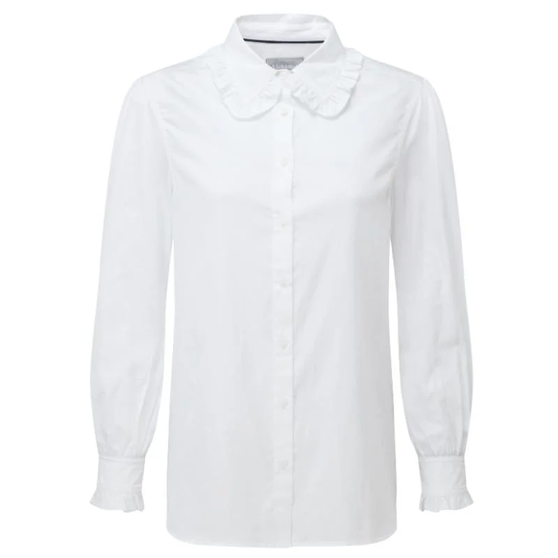 Schoffel Somerleyton Ladies Shirt - White Elegant Button-Down Short Shirt