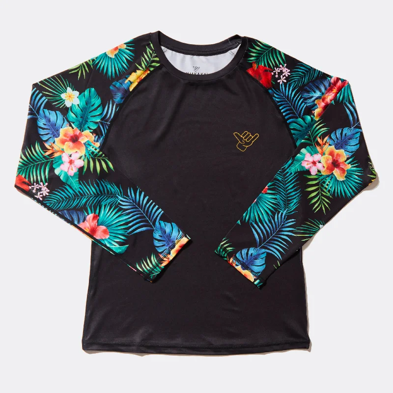 Stay Tropical Performance Shirt UPF 50 Trendy Tie-Front Short Shirt