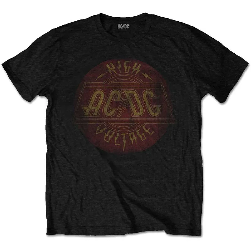 AC/DC | Official Band T-Shirt | High Voltage Vintage Oversized T-Shirt Spandex breathable