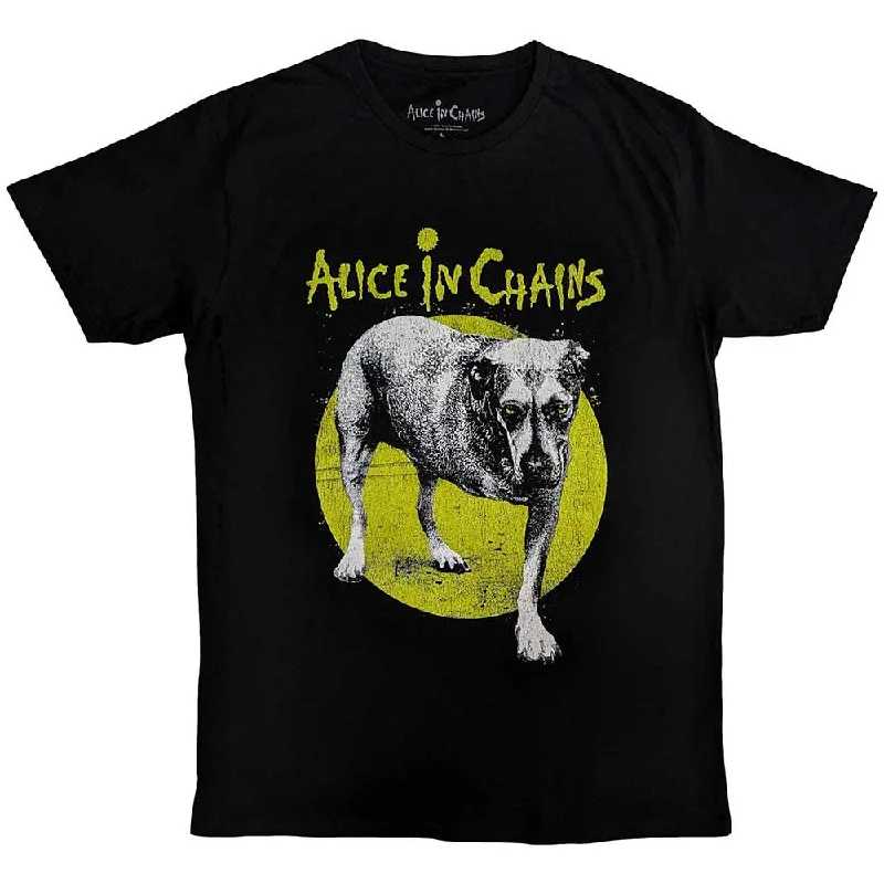 Alice In Chains | Official Band T-Shirt | Three-Legged Dog v2 Chenille Brocade Lace