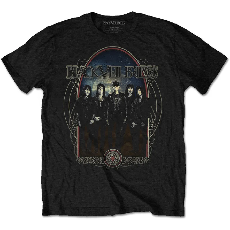 Black Veil Brides | Official Band T-Shirt | Ornaments Solid Color Striped Floral