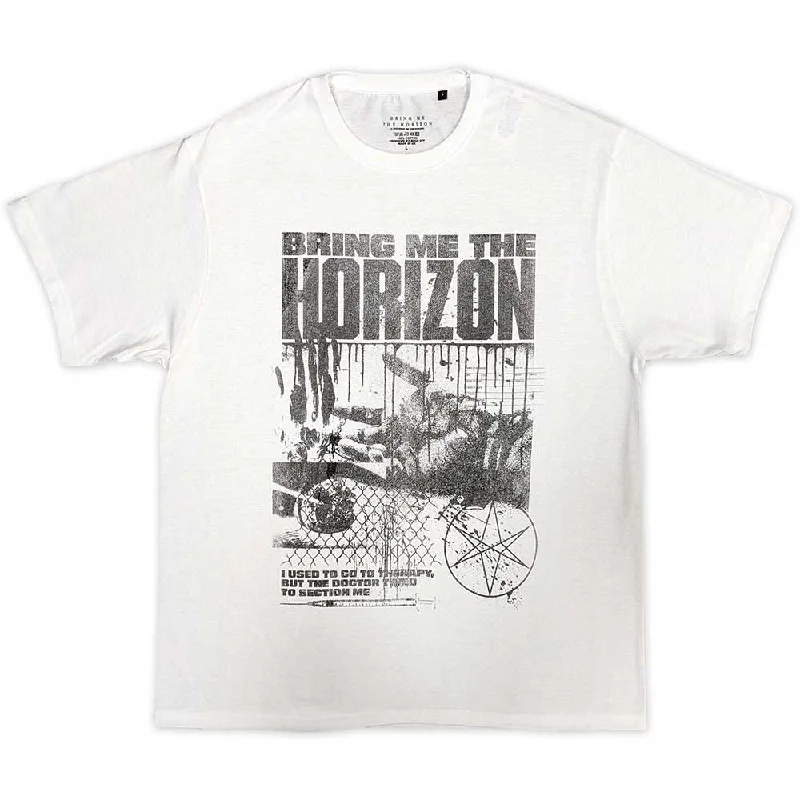 Bring Me The Horizon | Official Band T-shirt | Therapy V-Neck T-Shirt Long Sleeve Cotton