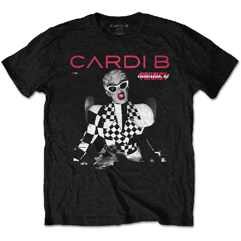 Cardi B | Official Band T-Shirt | Transmission Collared T-Shirt Boat Neck A-Line