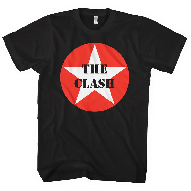 The Clash | Official Band T-Shirt | Star Badge Terry Blend Velvet Blend Canvas Blend