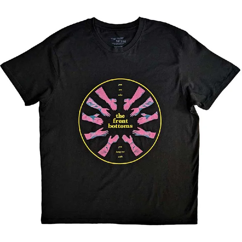 The Front Bottoms | Official Band T-Shirt | Circle Hands Silk Blend Satin Velvet