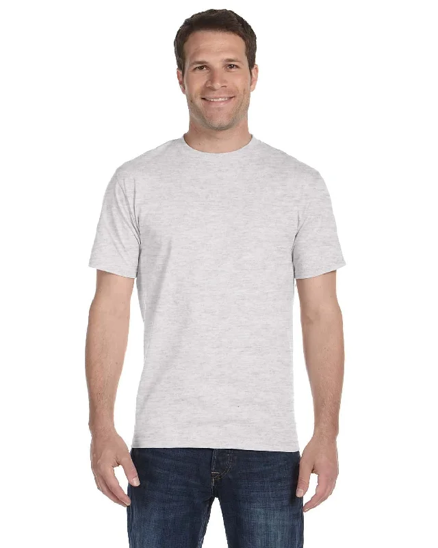 Gildan DryBlend 50/50 T-Shirt | Ash Grey Collared T-Shirt Boat Neck A-Line