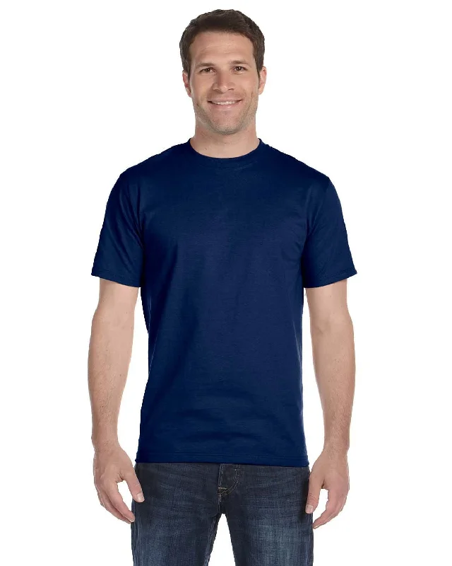 Gildan DryBlend 50/50 T-Shirt | Navy Asymmetrical Pockets Print