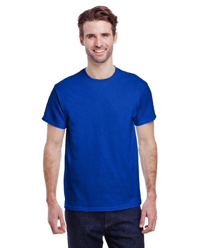 Gildan Heavy Cotton T-Shirt | Royal Front Pockets Side Pockets Patch Pockets