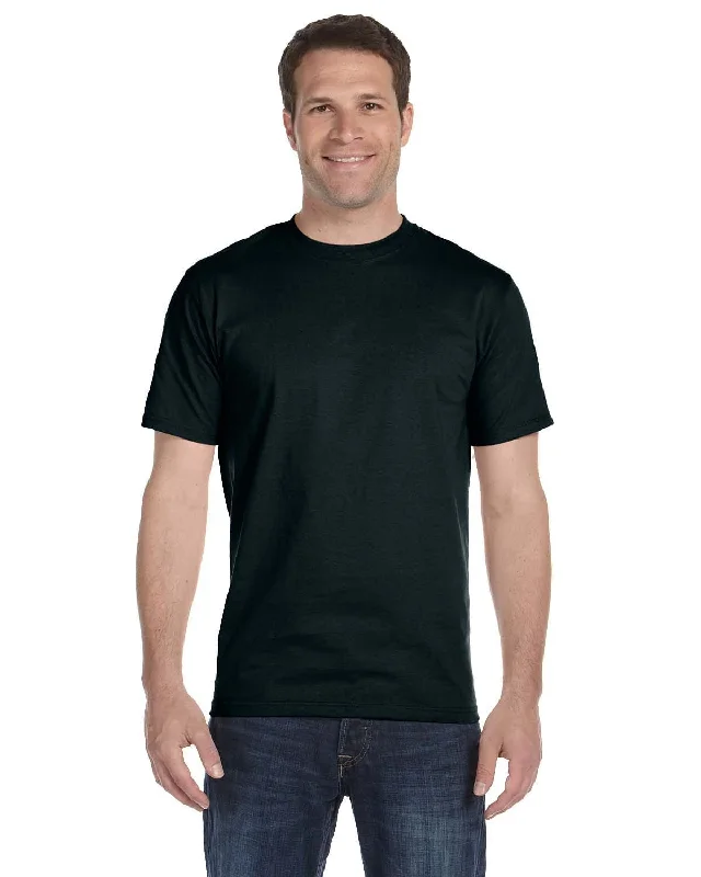 Hanes ComfortSoft 100% Cotton T-Shirt | Black Lace Blend Ribbed Blend Corduroy Blend