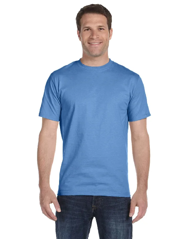 Hanes ComfortSoft 100% Cotton T-Shirt | Carolina Blue Mesh Blend Leather Blend Suede Blend