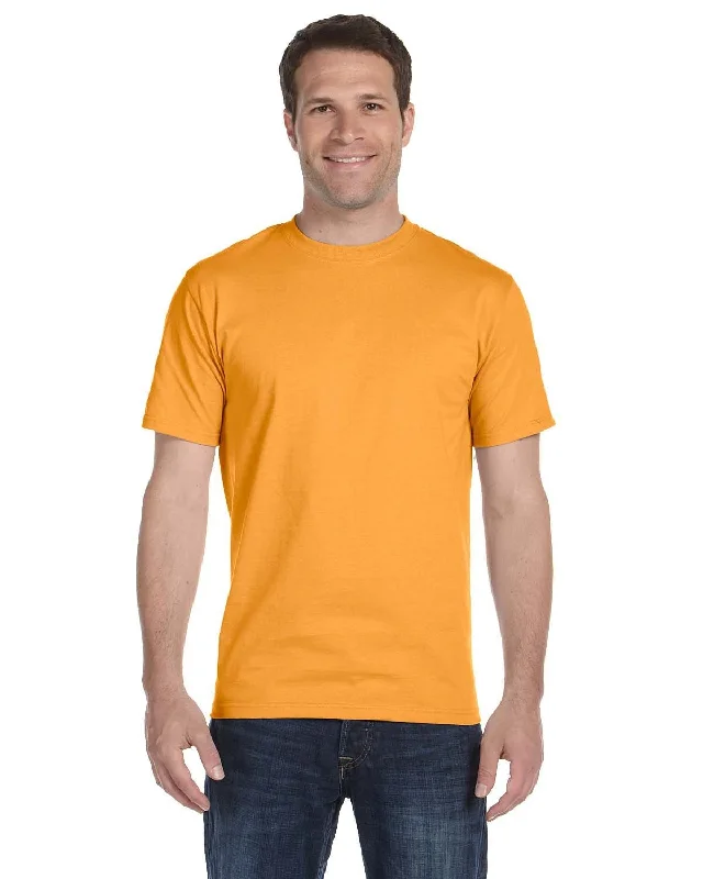 Hanes ComfortSoft 100% Cotton T-Shirt | Gold Denim Fabric Leather Fabric Suede Fabric