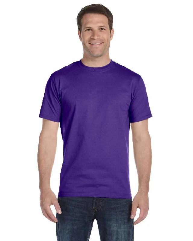 Hanes ComfortSoft 100% Cotton T-Shirt | Purple Thin T-Shirt Open Front Quick Dry