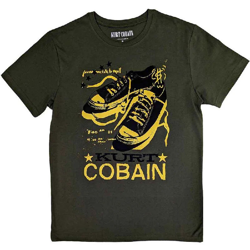 Kurt Cobain | Official Band T-Shirt | Converse Cotton Fabric Linen Fabric Terry Fabric