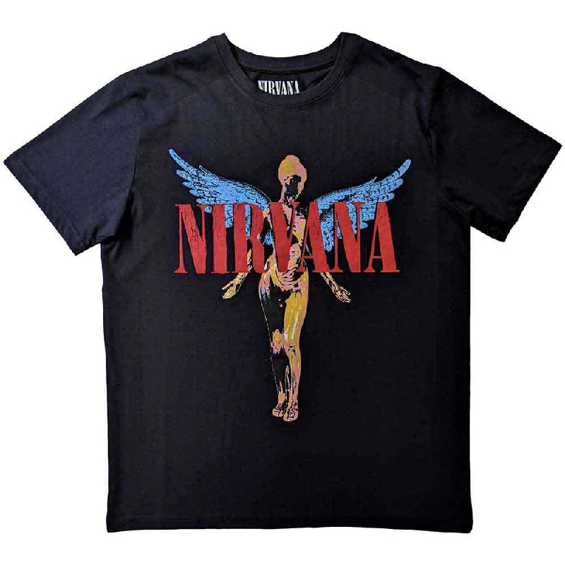 Nirvana | Official Kids Band T-Shirt | Angelic Sequined Glittery Shiny