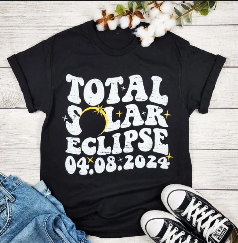 Total Solar Eclipse T-Shirt Mesh Canvas Denim