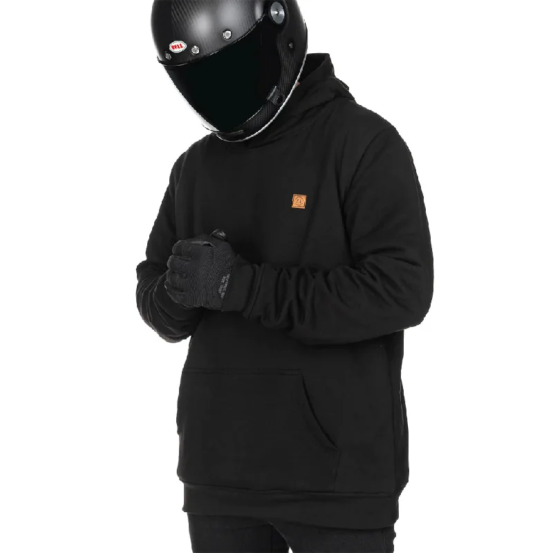 Akin Moto - Defender Black Motorcycle Hoodie Hooded Sweatshirt Casual Wear Street Style