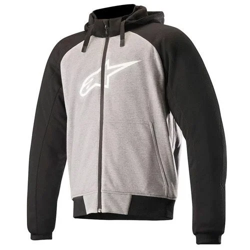 Alpinestars - Chrome Grey Sports Road Hoody Hoodie with Elastic Waist Stretchable Comfortable