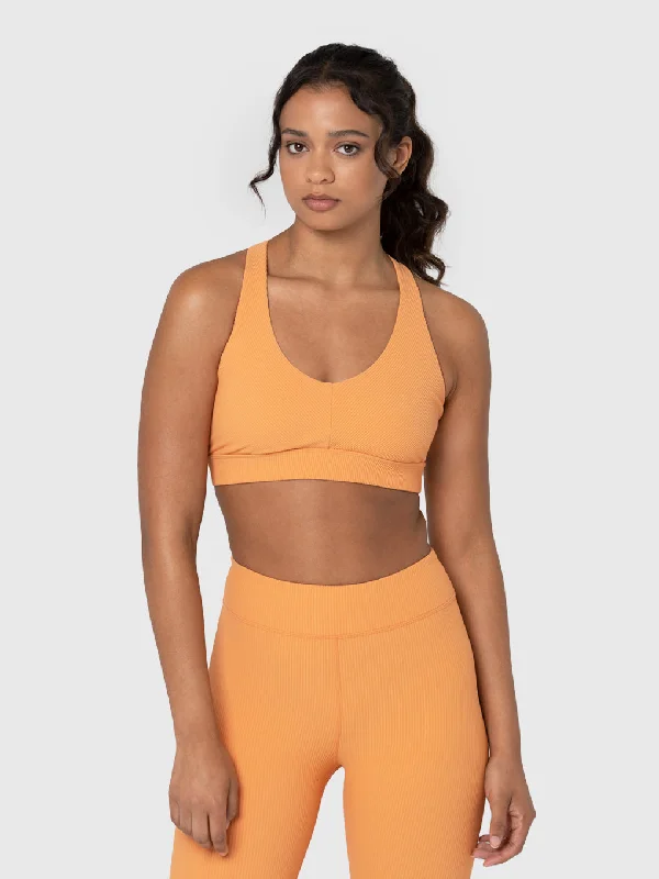 BARRY'S APRICOT RIB BRA Soft Lace Bralette