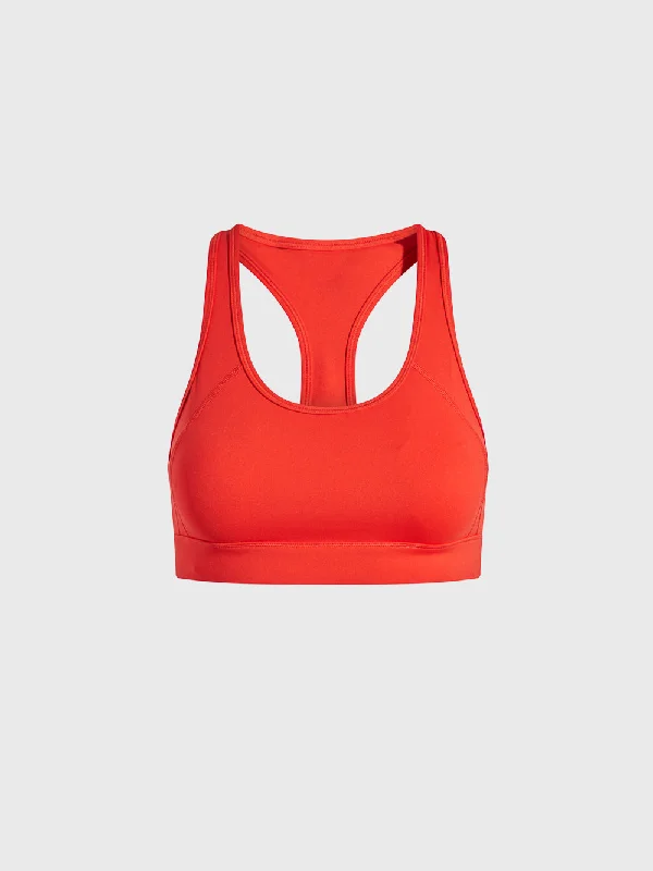 BARRY'S X BANDIER FIERY RED CENTER STAGE BRA Cozy Sleep Bra