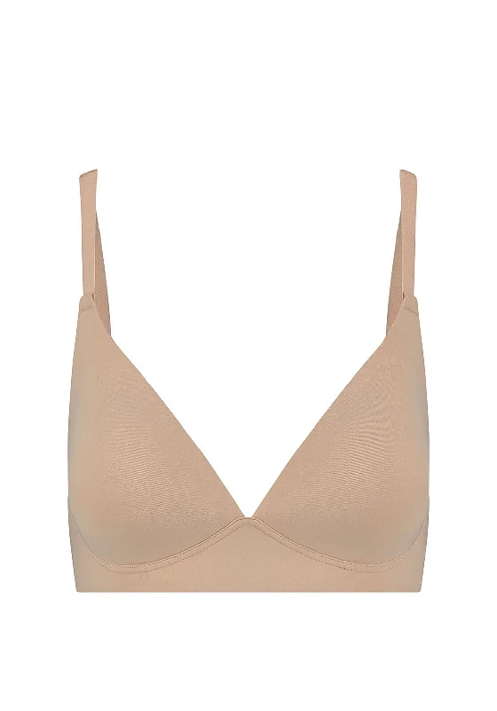 Bye Bra Wire Free Bra, Beige Full Coverage Bra