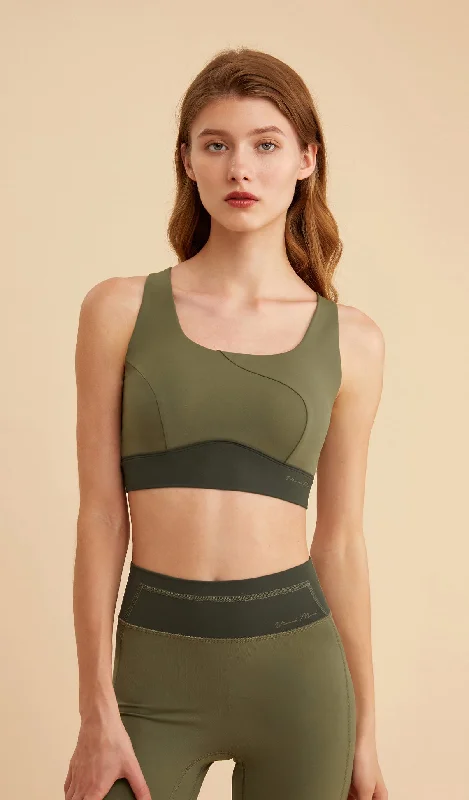 CHLOE Racerback Yoga Bra Soft Mesh Bra