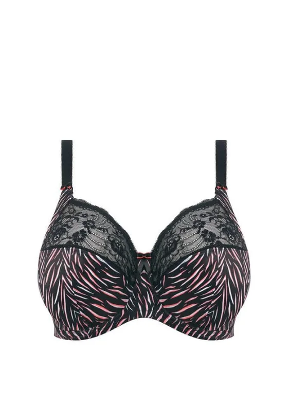 Elomi Morgan Stretch Banded Bra, Black Multi Stretchy Wireless Bra