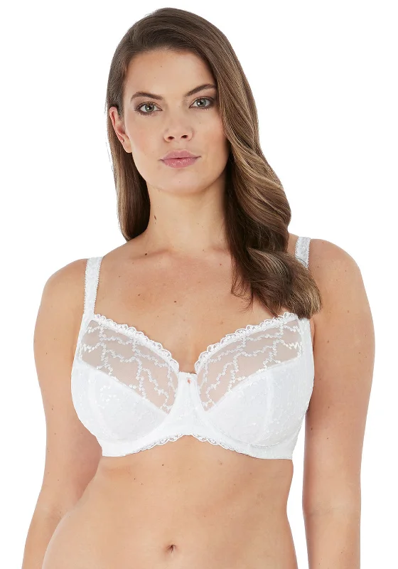 Fantasie Ana Side Support Bra, White Comfort Fit Bralette