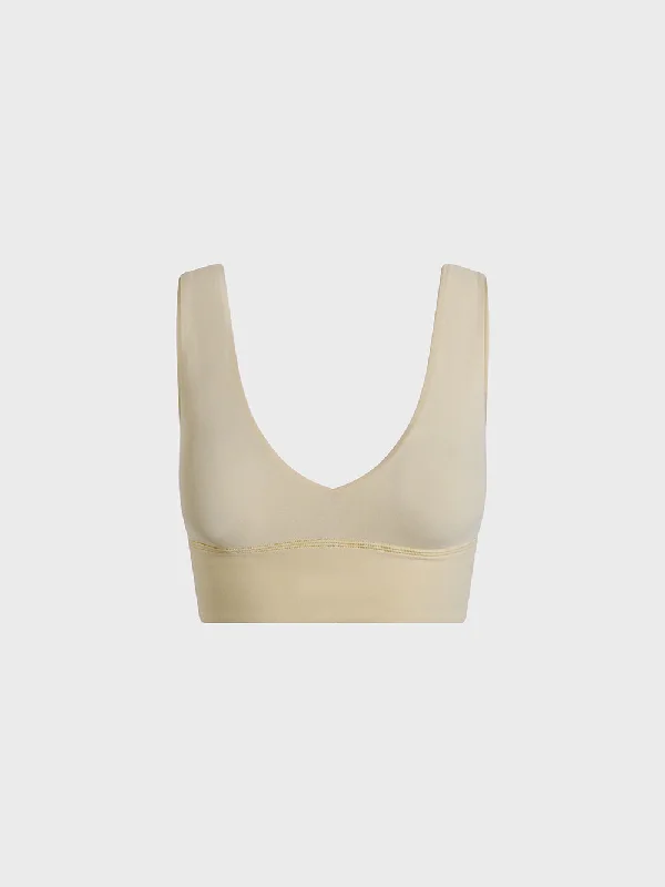 LULULEMON MOJAVE TAN ALIGN V-NECK BRA LIGHT SUPPORT C/D CUP Push-Up Bralette Set