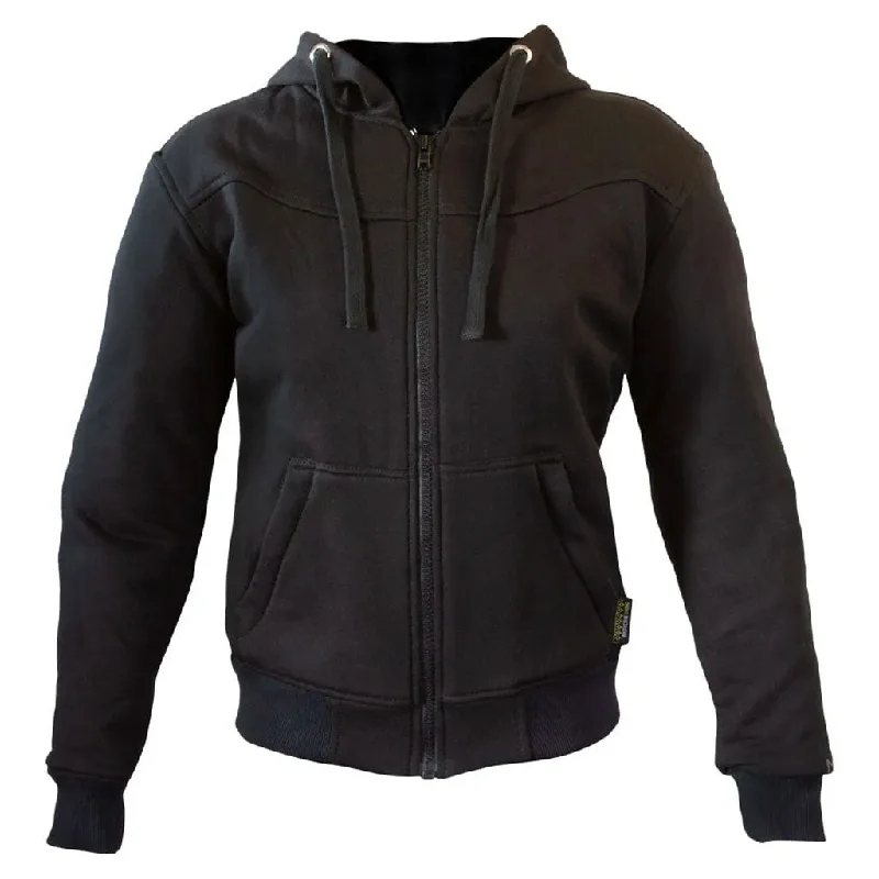 Merlin - Vixen Ladies Black Hoody Hoodie with Monochrome Minimalist Simple