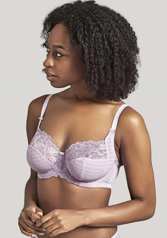 Panache Envy Lace Full Cup Bra, Lilac Smooth Push-Up Bra