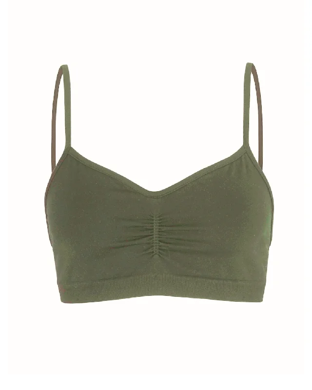 POISE Bra Top | Olive Soft Cup Bralette