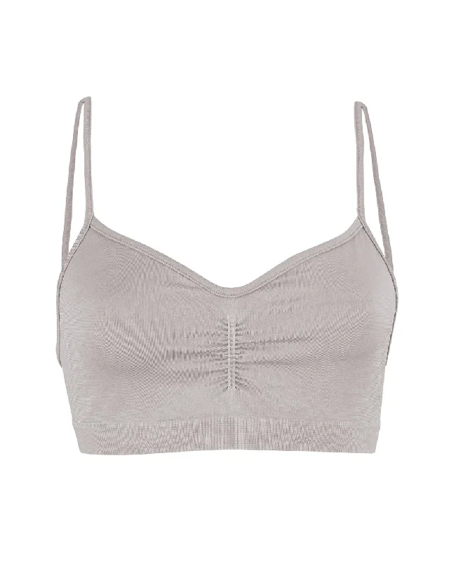 POISE Bra Top | Taupe Lace Back Bra