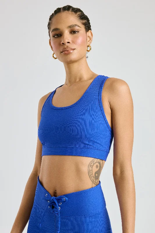 Ribbed Gym Bra 2.0 Lace-Trimmed Bra