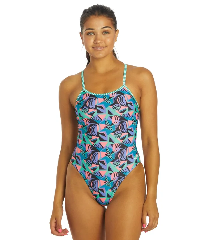 Dolfin Uglies Women's String Back One Piece Swimsuit So Fresh Stylish Cover-Up Set