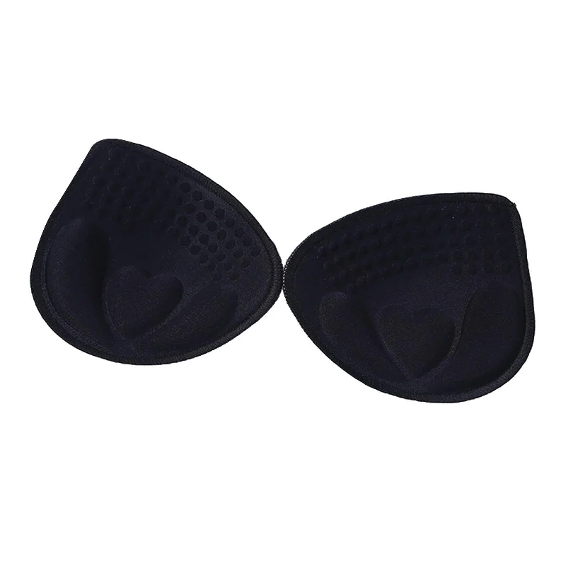 Maxbell Women Bra Pads Inserts Removable for Swimsuit Sports Black Split Full Coverage Swimsuit