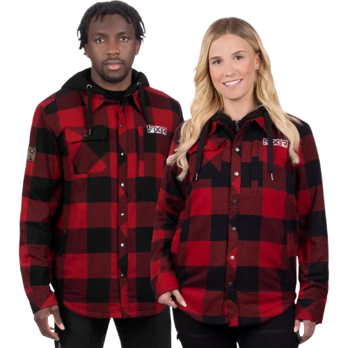 Unisex Timber Insulated Flannel Jacket Knit Fabric Woven Fabric Fleece Fabric