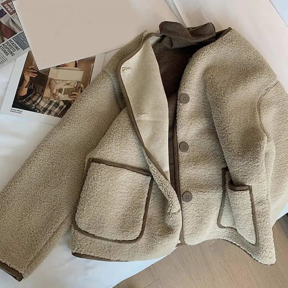 Elegant Women Sweater Cardigan Loose Solid Single Breasted Knitwear Jackets Round Collar Fall Winter New Kardigan Tricots Coat Wool Jacket Cashmere Jacket Tweed Jacket