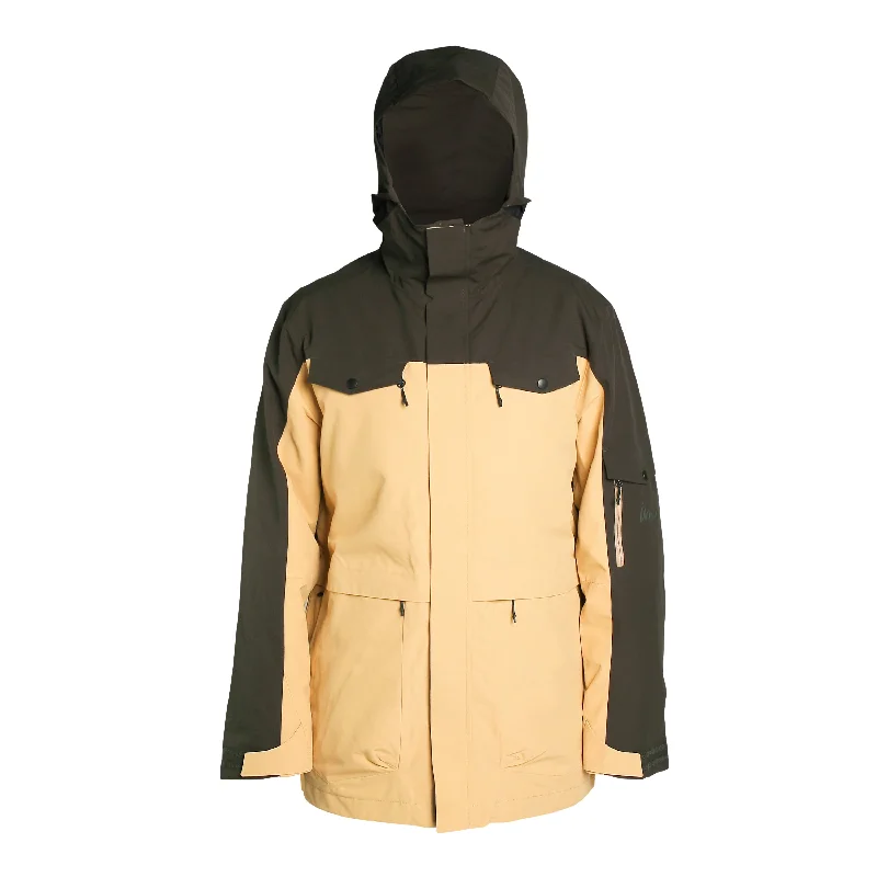 McAllister Jacket Shell Pine/Desert Zip Front Button Front Snap Front