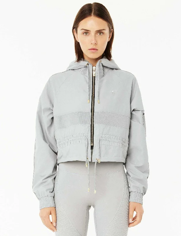 Cropped Man Down Jacket - High Rise Anorak Shell Jacket Lightweight Jacket