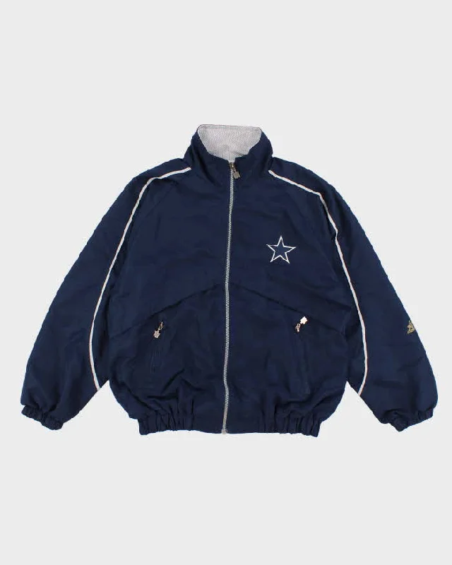 Vintage Womans NFL Auri X Dallas Cowboys Zip UP Track Jacket - M One-Shoulder Jacket Off-the-Shoulder Jacket Asymmetrical Jacket