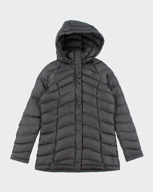 Vintage Women's The North Face Long Nano Puffer Jacket - S Knit Fabric Woven Fabric Fleece Fabric