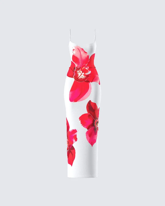 Jemima Floral Print Maxi Dress Fashionable Sleeveless Maxi Dress