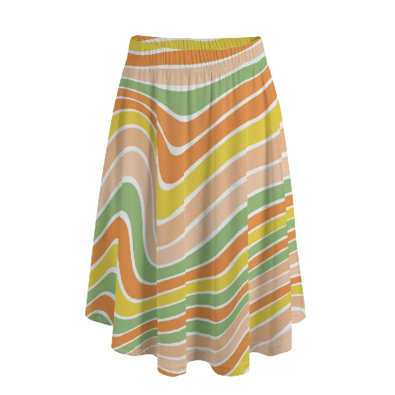 Summer Bliss  Long Maxi Skirt With Pockets high waist skirt