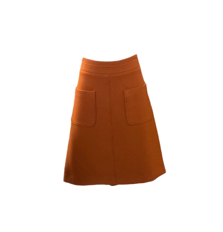 Ann Taylor Women's Skirt Rust 4 cashmere skirt fine