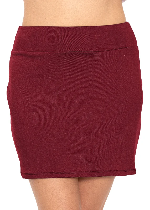 High Waist Oh So Soft Essential Mini Skirt flowy skirt hem