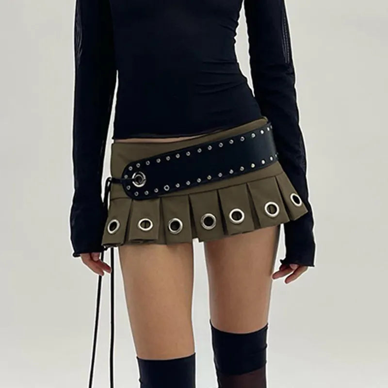 Jacee Mini Skirt leather skirt modern