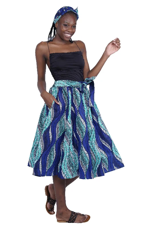 African Midi/Calf Length  Skirt corduroy skirt cozy